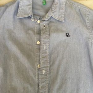 Benetton boys shirt size Large boys ages 8-9